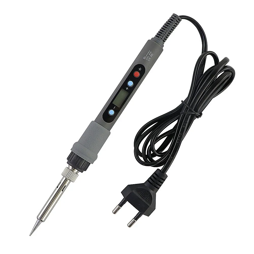 Fer à souder électrique numérique 60 W/80 W à température réglable, avec fonction dessoudage, pour réparation et outils de soudure 16