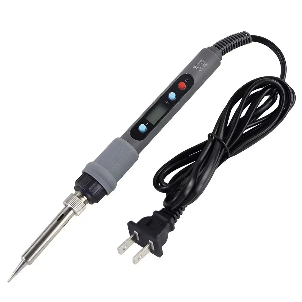Fer à souder électrique numérique 60 W/80 W à température réglable, avec fonction dessoudage, pour réparation et outils de soudure 15