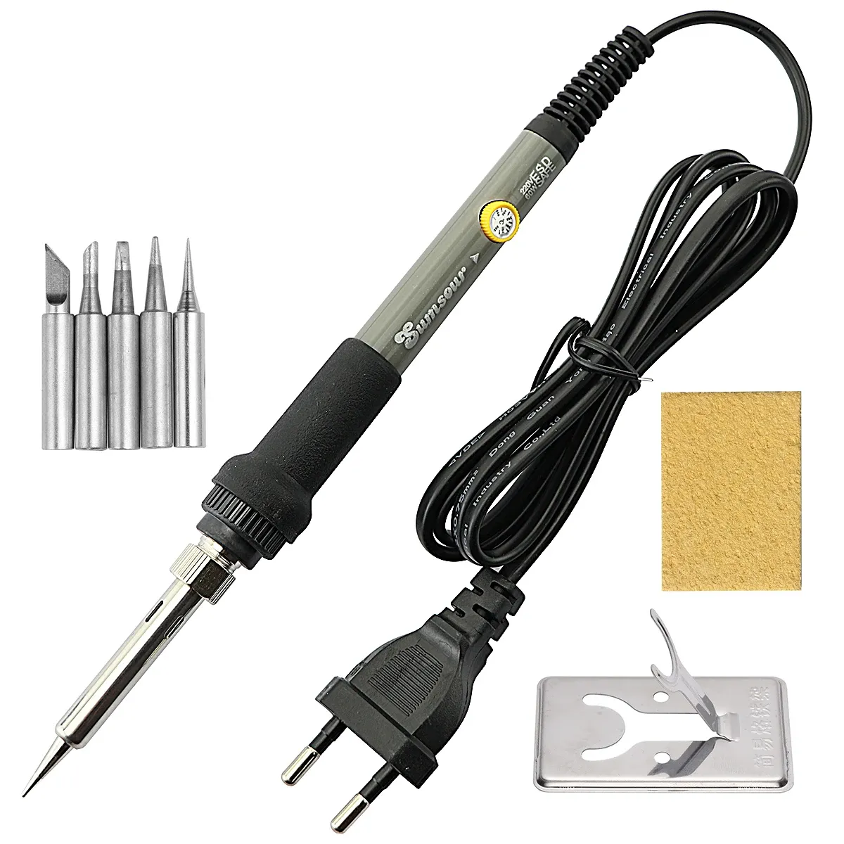 Fer à souder électrique numérique 60 W/80 W à température réglable, avec fonction dessoudage, pour réparation et outils de soudure 20