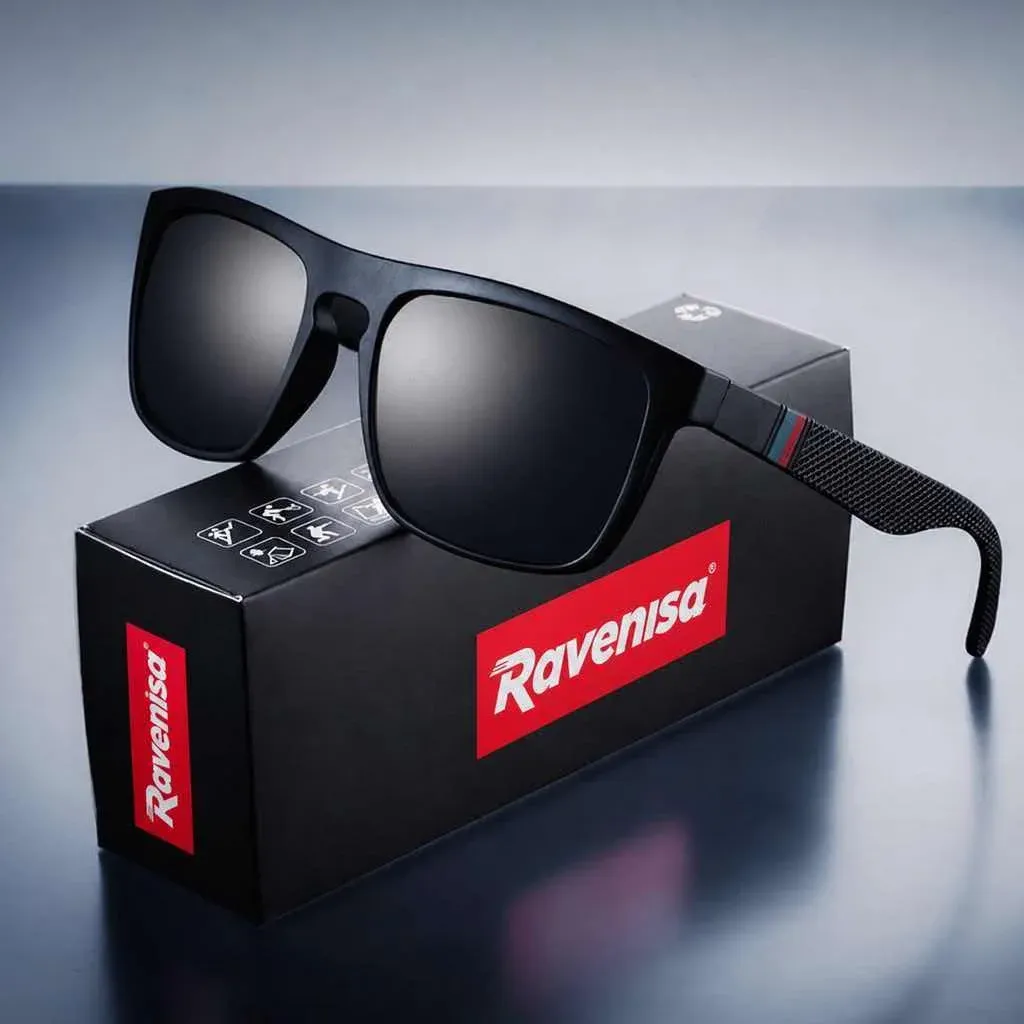 Lunettes de soleil carrées vintage polarisées unisexes, lunettes rétro pour la conduite et la pêche, protection UV400