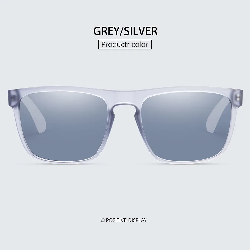 Lunettes de soleil carrées, détail des verres