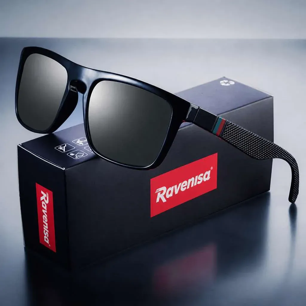 Lunettes de soleil carrées vintage polarisées unisexes, lunettes rétro pour la conduite et la pêche, protection UV400 9
