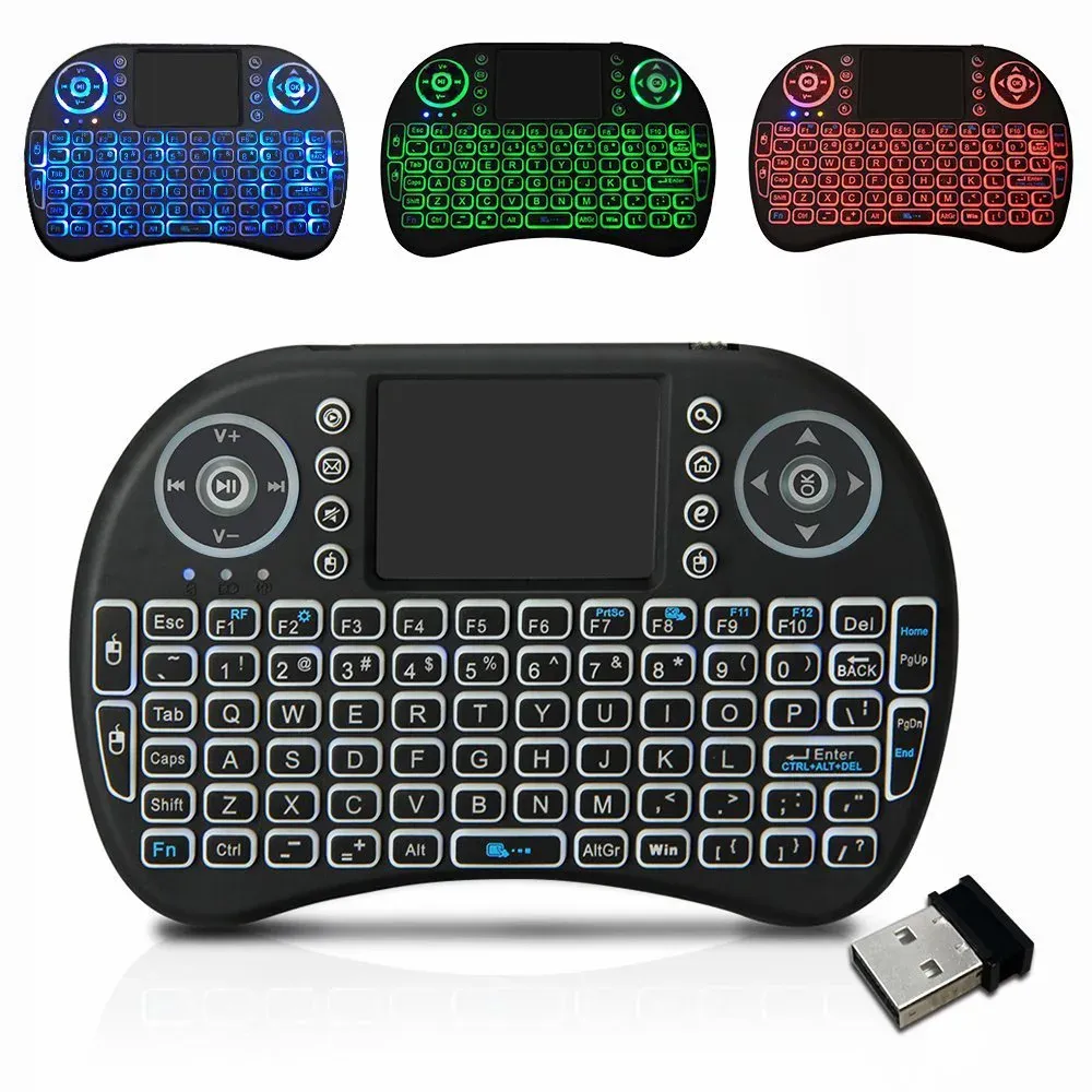 Clavier sans fil Air Mouse compact avec pavé tactile
