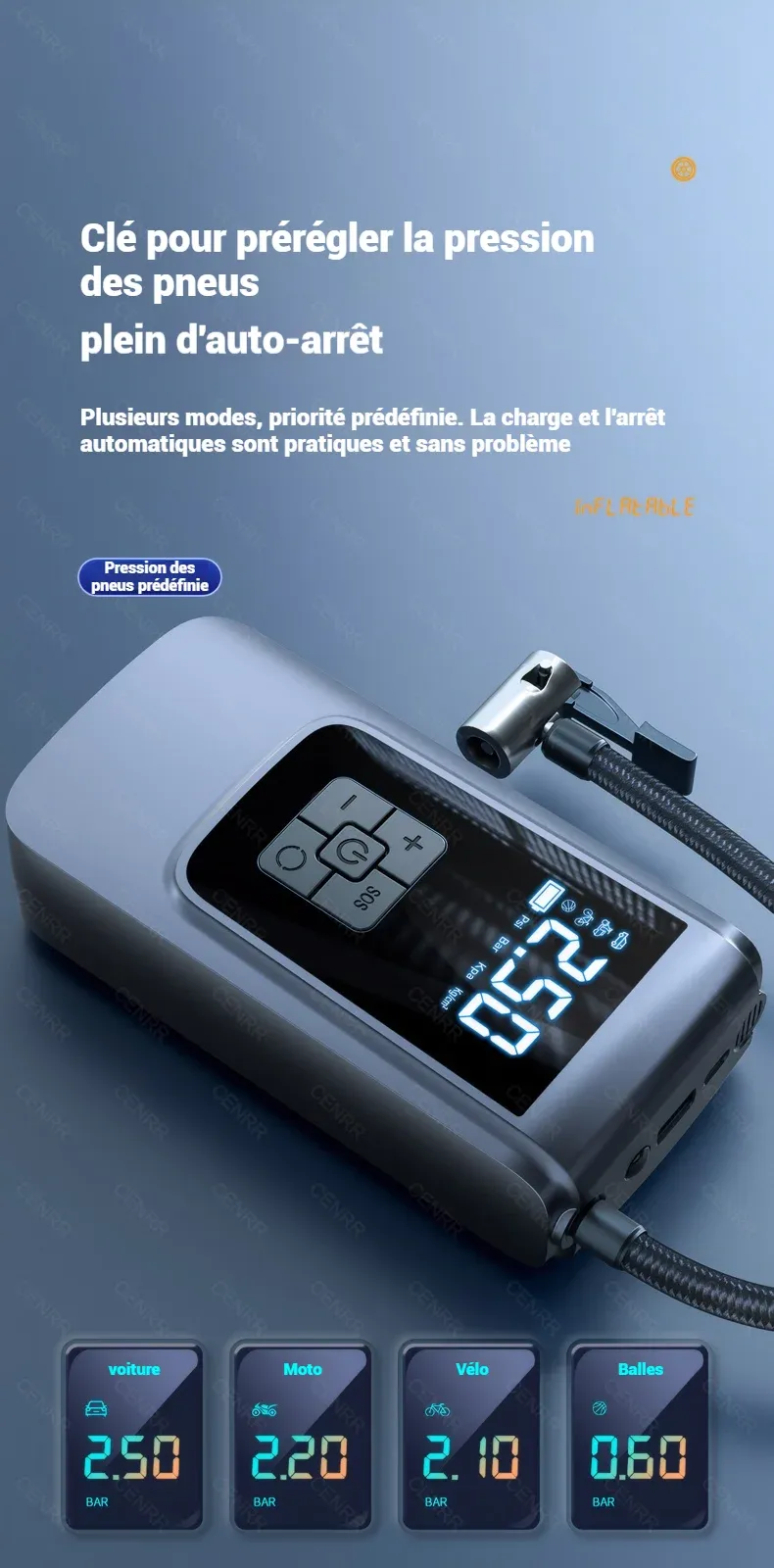 Accessoires de gonflage