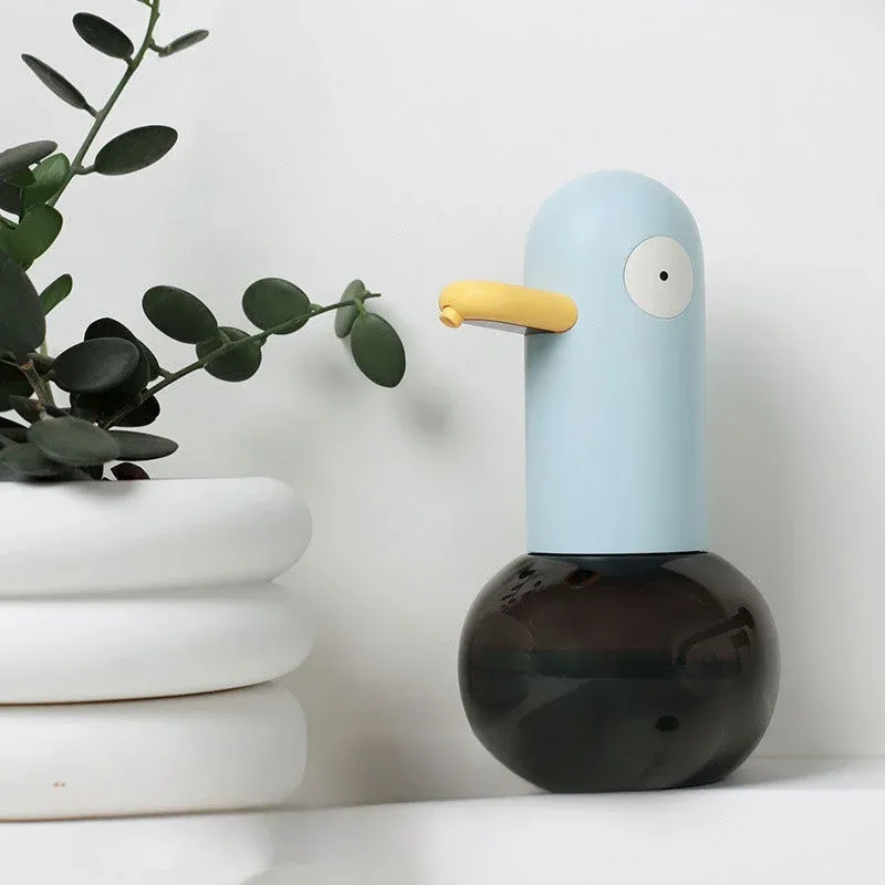 Distributeur de savon moussant en forme de canard pour enfants, sans contact, pour cuisine et salle de bain 2