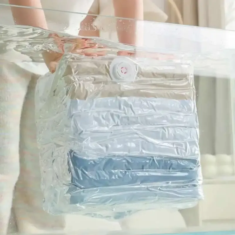 Sac de rangement sous vide à pompe, grand format, 1 pièce, pour vêtements et couvertures, idéal pour les voyages 4