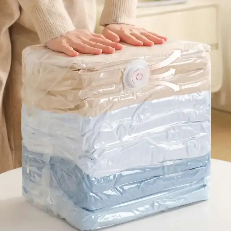 Sac de rangement sous vide à pompe, grand format, 1 pièce, pour vêtements et couvertures, idéal pour les voyages 5