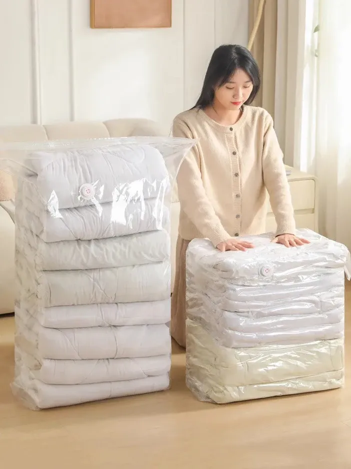 Sac de rangement sous vide, mise en situation