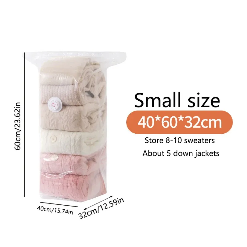Sac de rangement sous vide à pompe, grand format, 1 pièce, pour vêtements et couvertures, idéal pour les voyages 8