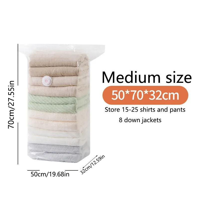 Sac de rangement sous vide à pompe, grand format, 1 pièce, pour vêtements et couvertures, idéal pour les voyages 7