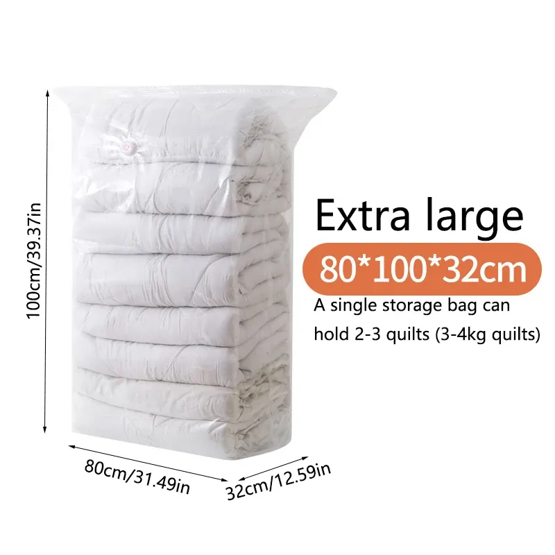 Sac de rangement sous vide à pompe, grand format, 1 pièce, pour vêtements et couvertures, idéal pour les voyages 10