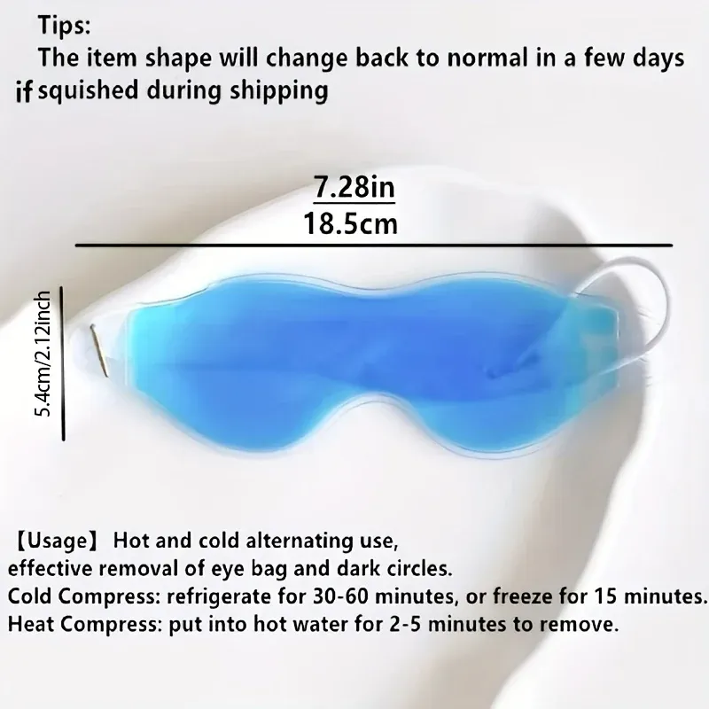 Masques pour les yeux en gel, moment de détente