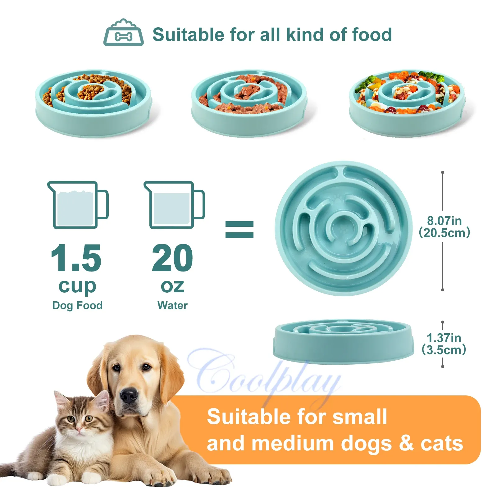 Bol à alimentation lente, détail des motifs