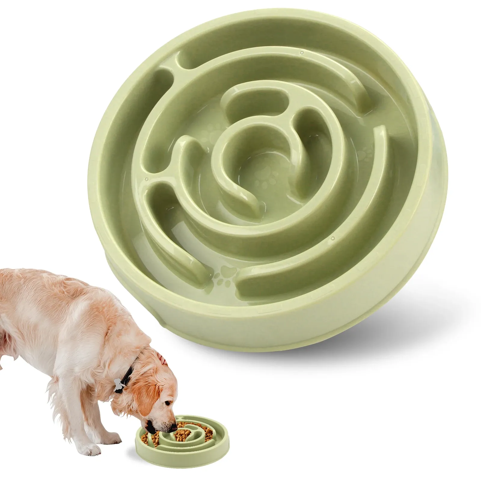 Gamelle à alimentation lente pour chien, ludique et antidérapante, anti-glouton, bol écologique pour grands, moyens et petits chiens ainsi que pour chiots 7