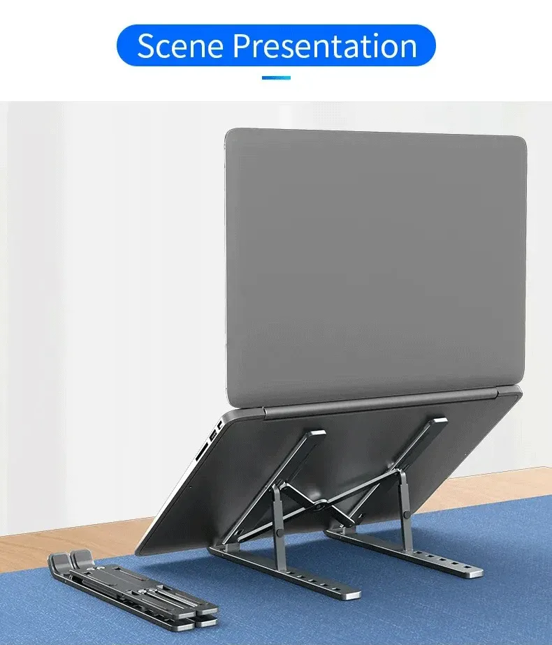 Support pour ordinateur portable en situation
