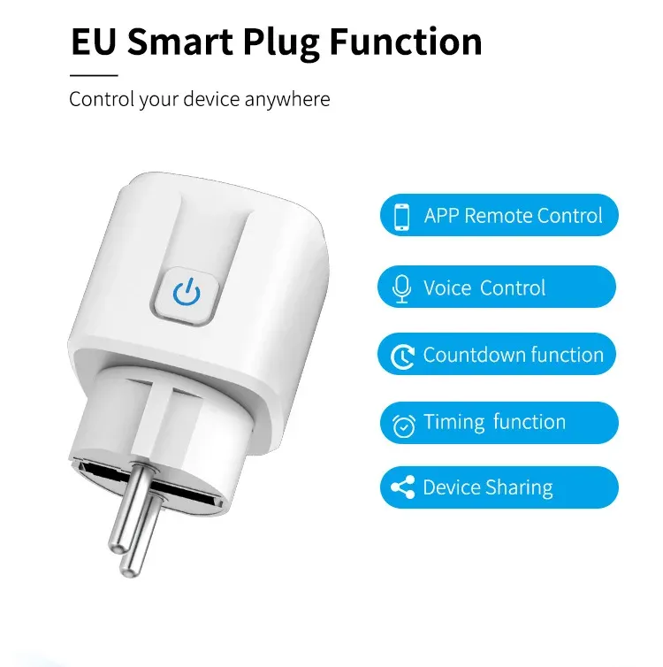 Prise intelligente Wi-Fi, détail du design