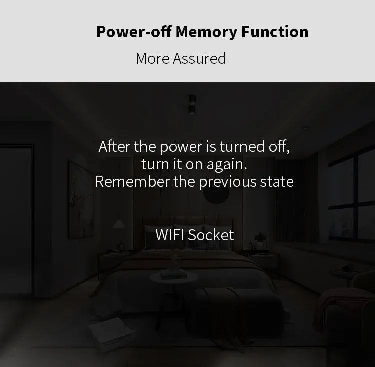 Prise intelligente Wi-Fi, partage familial