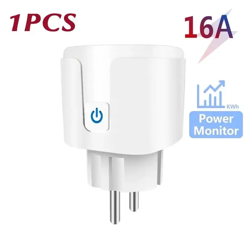 Prise intelligente WiFi 16A/20A EU avec surveillance de la consommation, compatible Tuya Smart Life et commande vocale 7