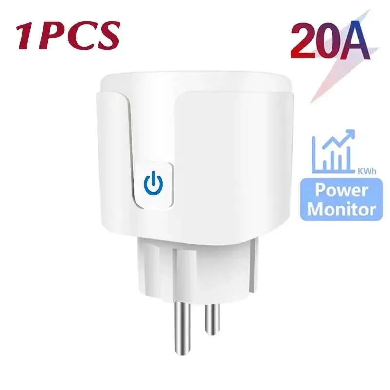 Prise intelligente WiFi 16A/20A EU avec surveillance de la consommation, compatible Tuya Smart Life et commande vocale 9
