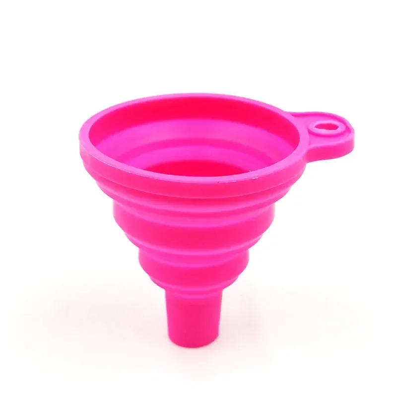 Entonnoir pliable en silicone, forme repliée