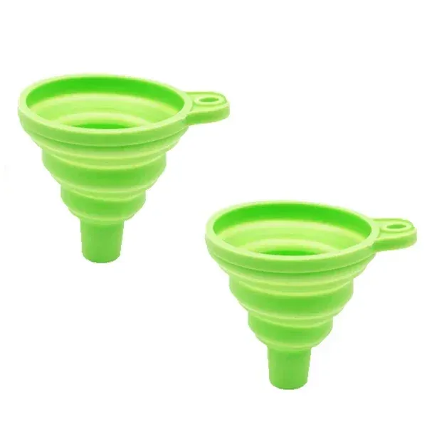 Entonnoir pliable en silicone, ustensile de cuisine multifonctionnel portable pour huile et vin, lot de 1 à 2 pièces 13