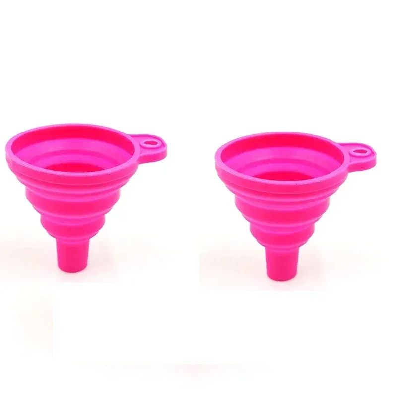 Entonnoir pliable en silicone, ustensile de cuisine multifonctionnel portable pour huile et vin, lot de 1 à 2 pièces 14