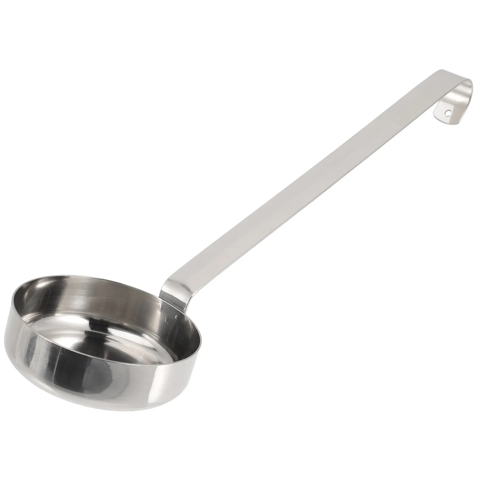Cuillère à sauce pour pizza en métal à long manche, louche de cuisine pour soupe et crème à tartiner - Image 1