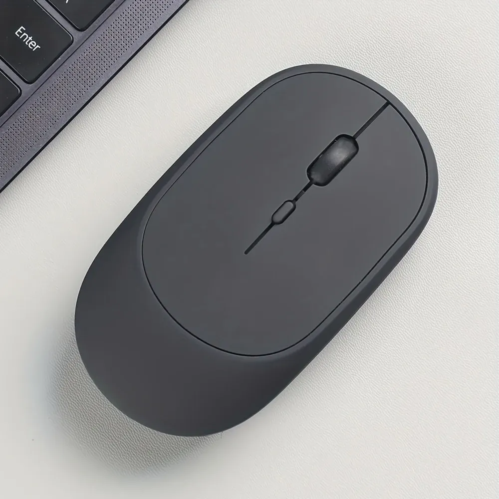 Souris sans fil rechargeable double mode Bluetooth et 2,4 GHz pour ordinateur portable, tablette, PC et MacBook
