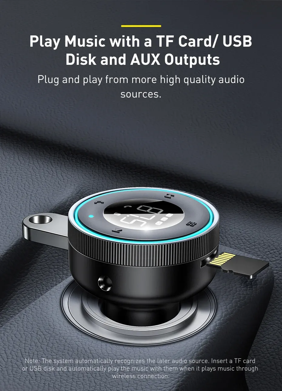 Lecture de musique via carte TF ou clé USB