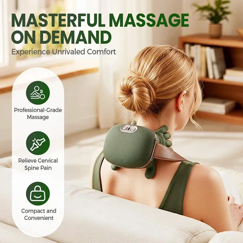 Détail du masseur de cou et d'épaules