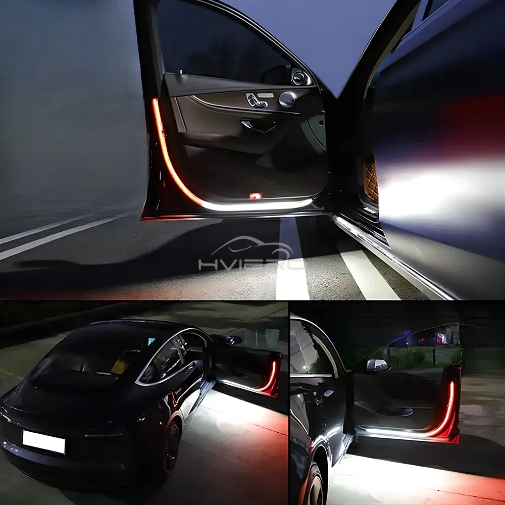 Lampe LED de sécurité clignotante pour portière de voiture, éclairage d'accueil étanche 3