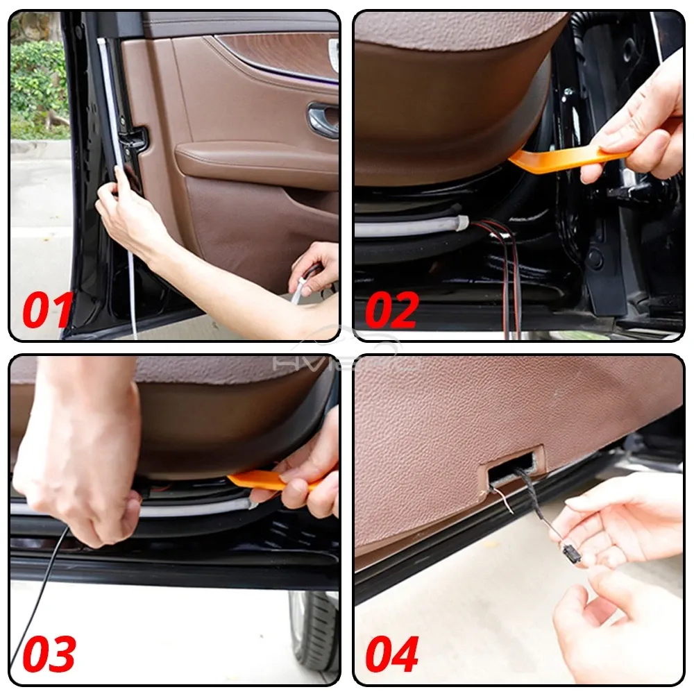 Éclairage décoratif de porte automobile
