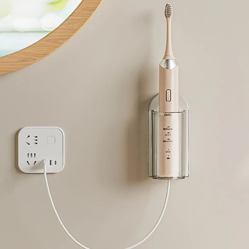 Porte-brosse à dents mural sans perçage pour brosse à dents électrique 3