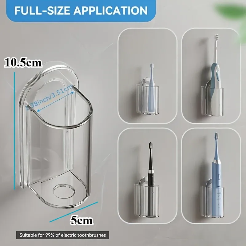 Porte-brosse à dents mural sans perçage pour brosse à dents électrique 6