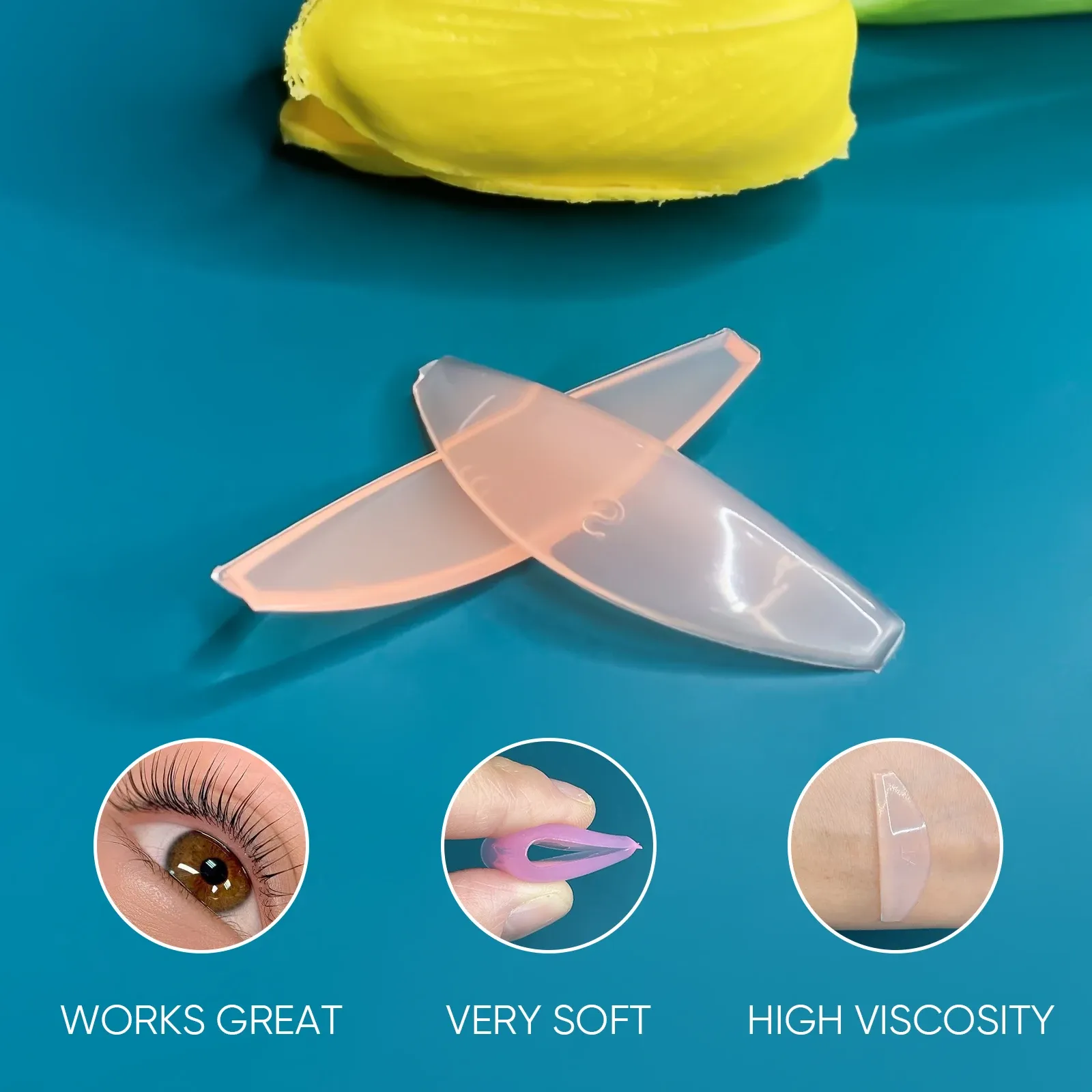 Kit de permanente de cils PERMANIA en silicone, tiges de lifting, coussinets et accessoires applicateurs 6