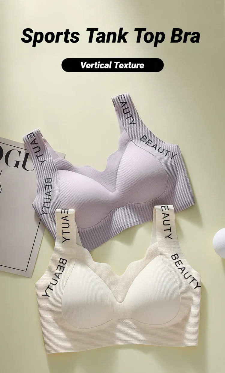 Texture verticale du soutien-gorge sans couture