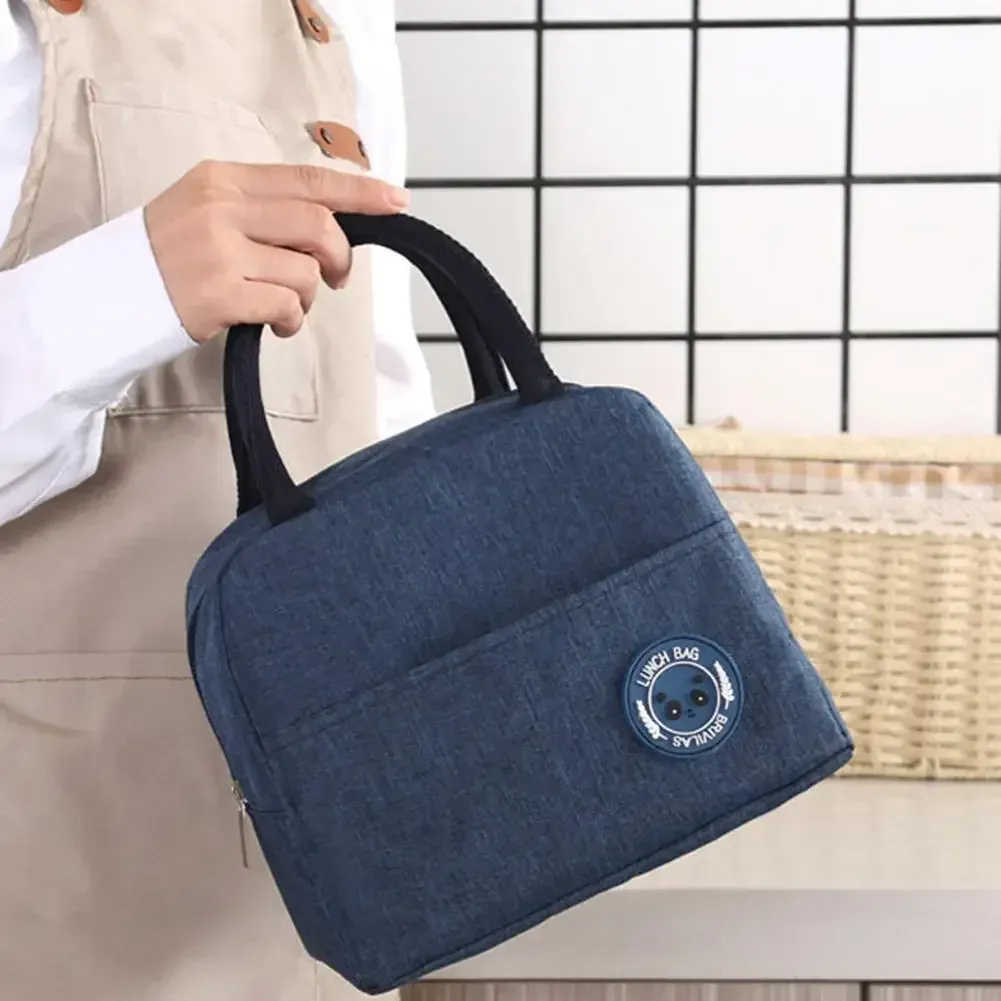 Sac isotherme à déjeuner avec doublure aluminium épaisse, grand sac bento portable, pour étudiants, camping et bureau 3