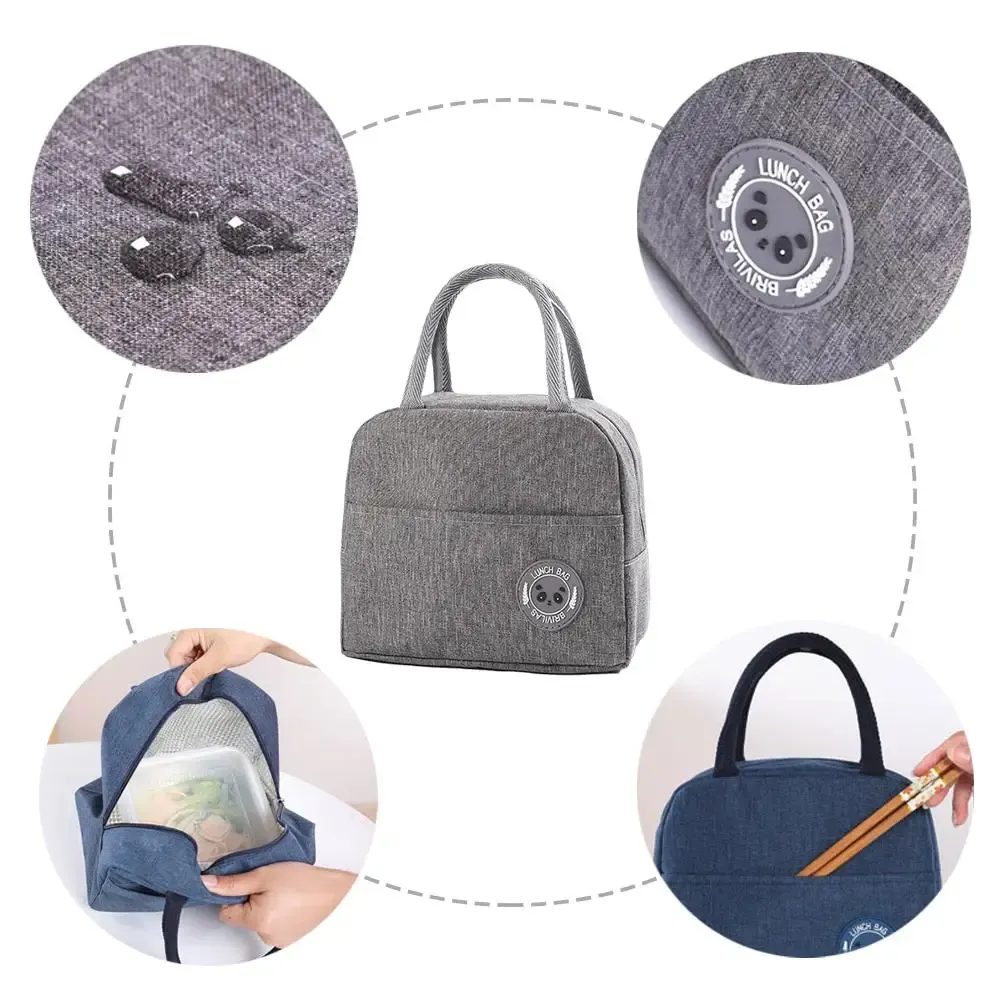 Sac repas isotherme sur fond neutre