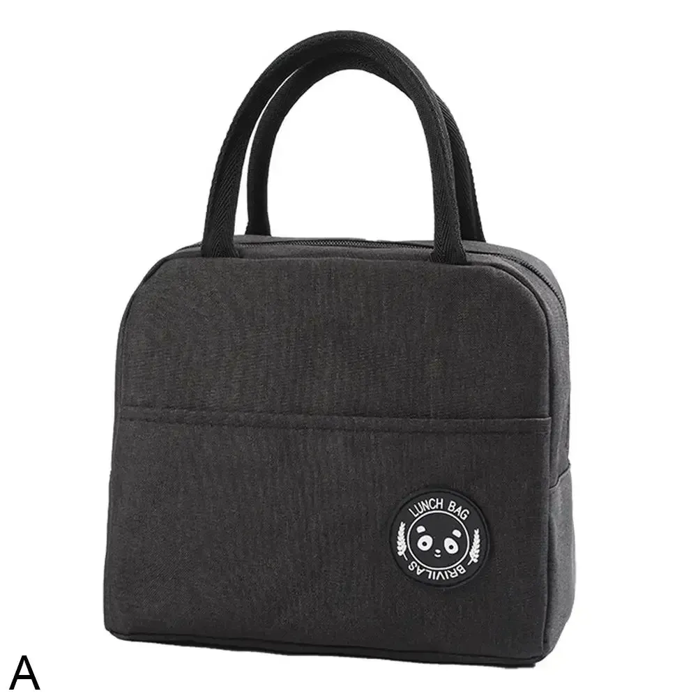 Sac isotherme à déjeuner avec doublure aluminium épaisse, grand sac bento portable, pour étudiants, camping et bureau 12