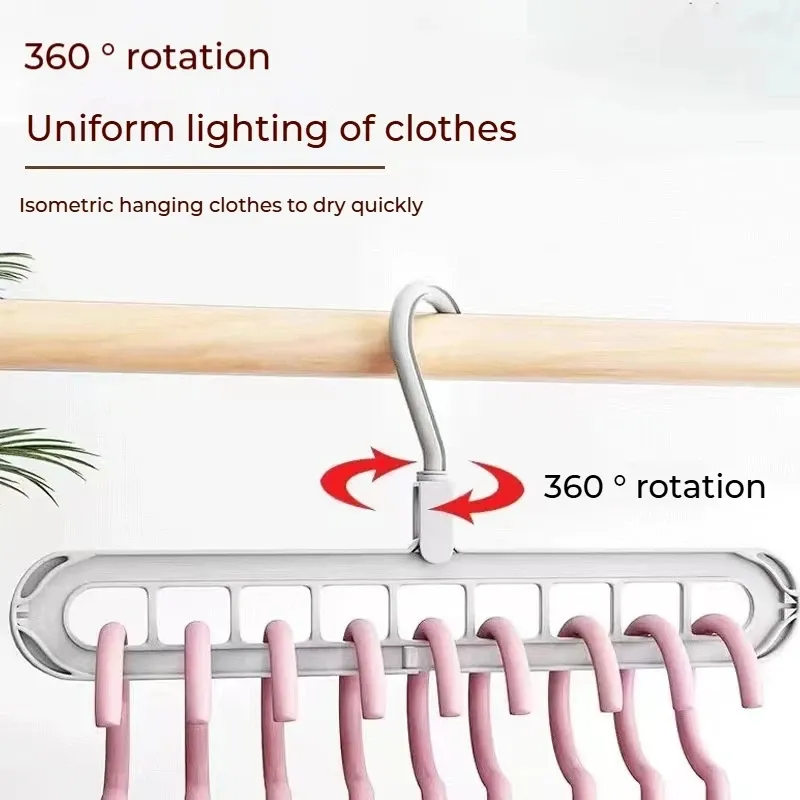 Cintre pliable à 9 trous, pratique au quotidien