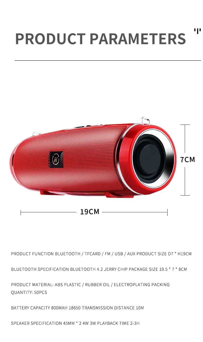 Enceinte sans fil portable, détails du produit