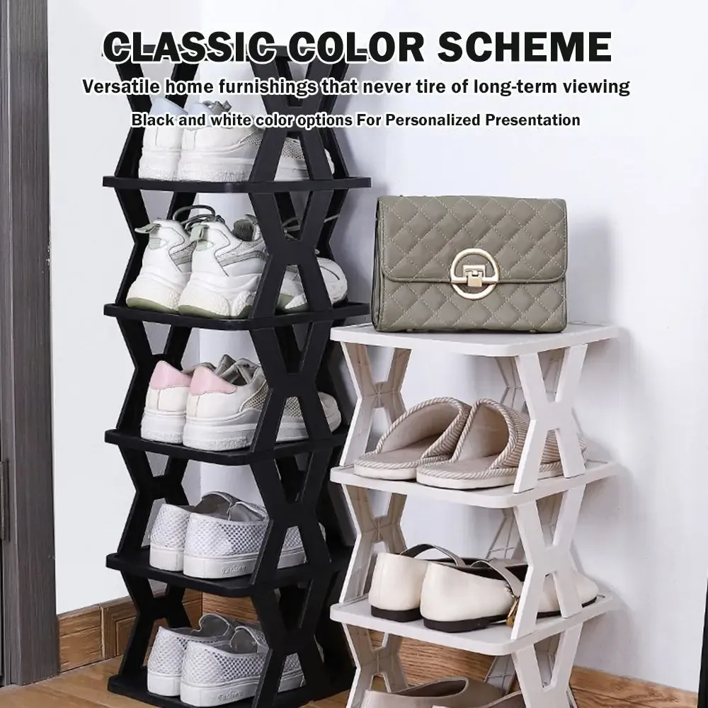 Étagère à chaussures, vue rapprochée