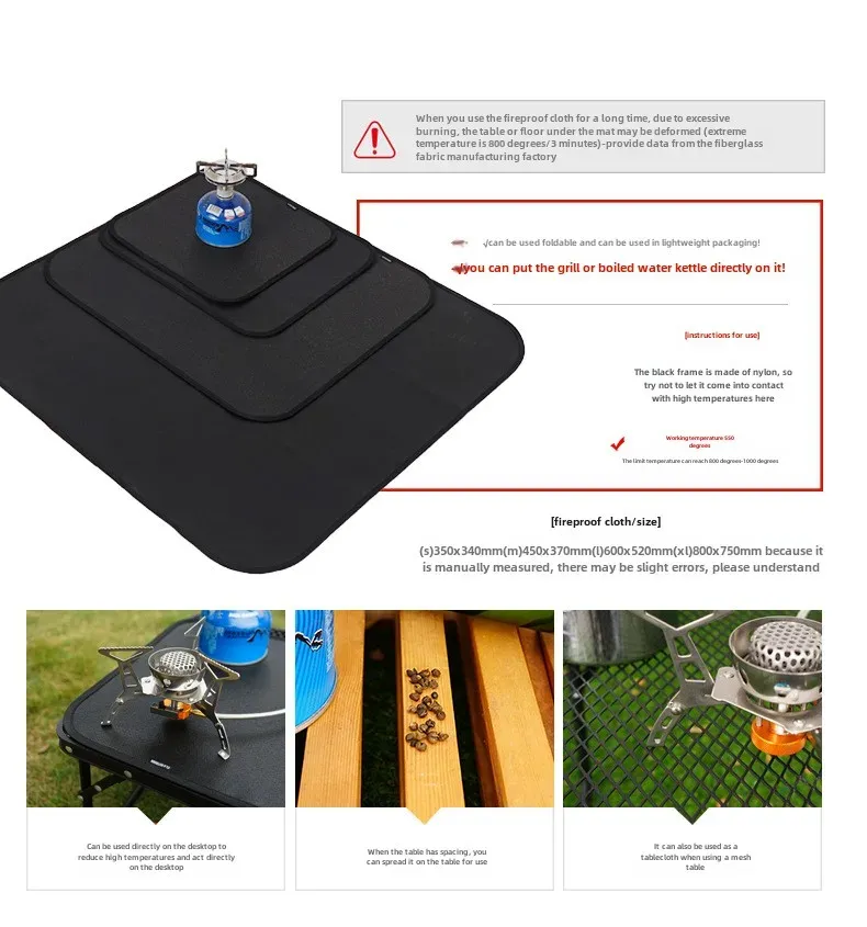Tapis ignifuge en situation d'usage