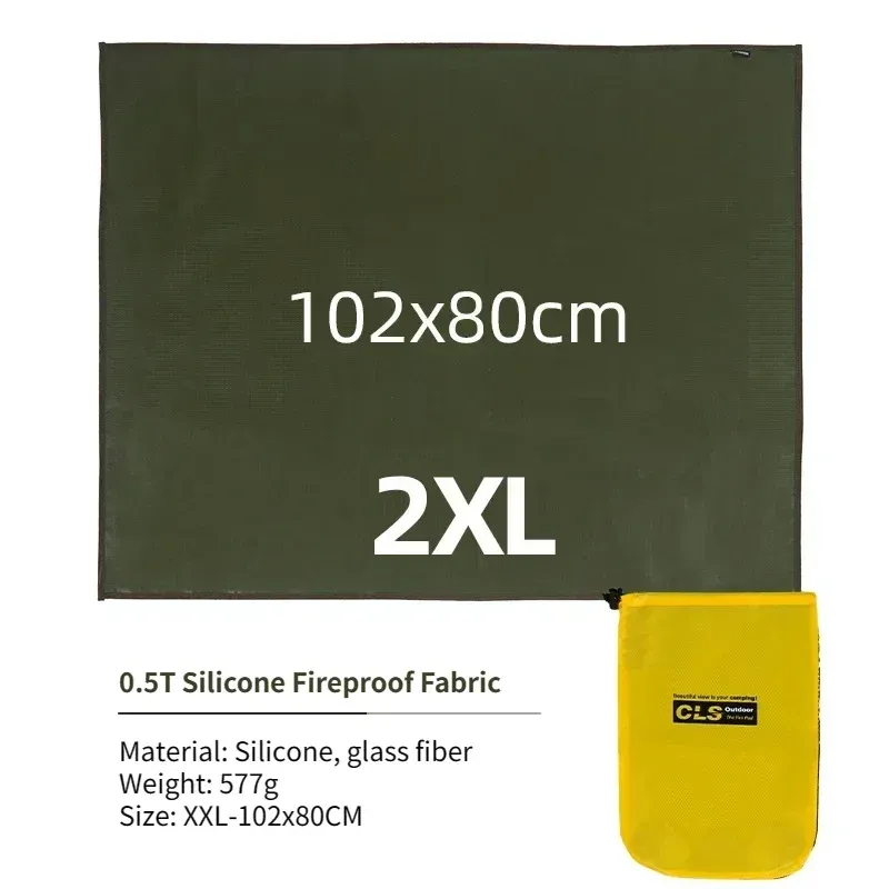 Tapis ignifuge en fibre de verre pour camping, pique-nique et barbecue 15