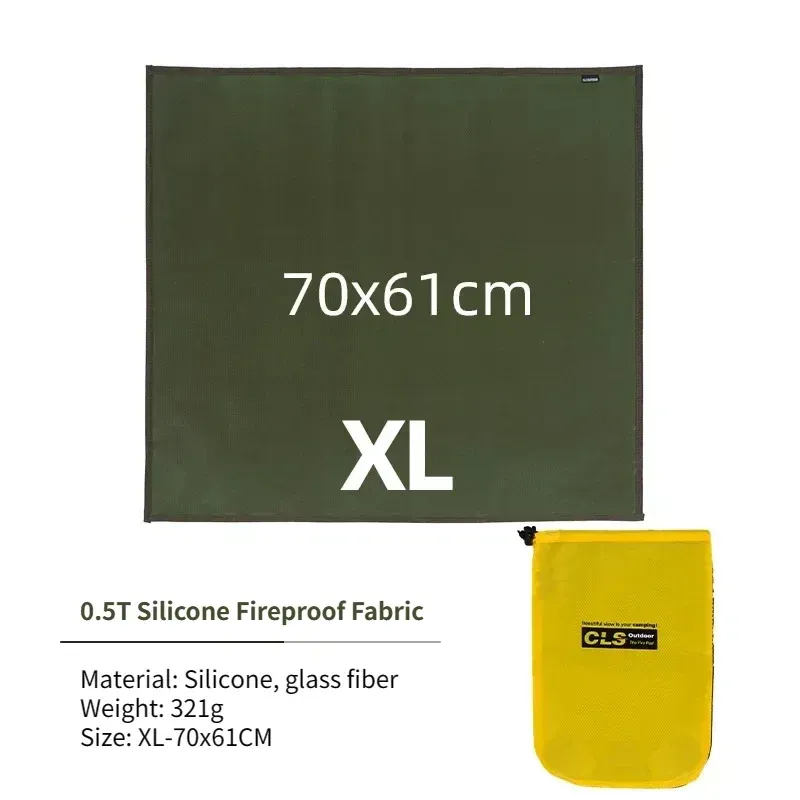 Tapis ignifuge en fibre de verre pour camping, pique-nique et barbecue 17