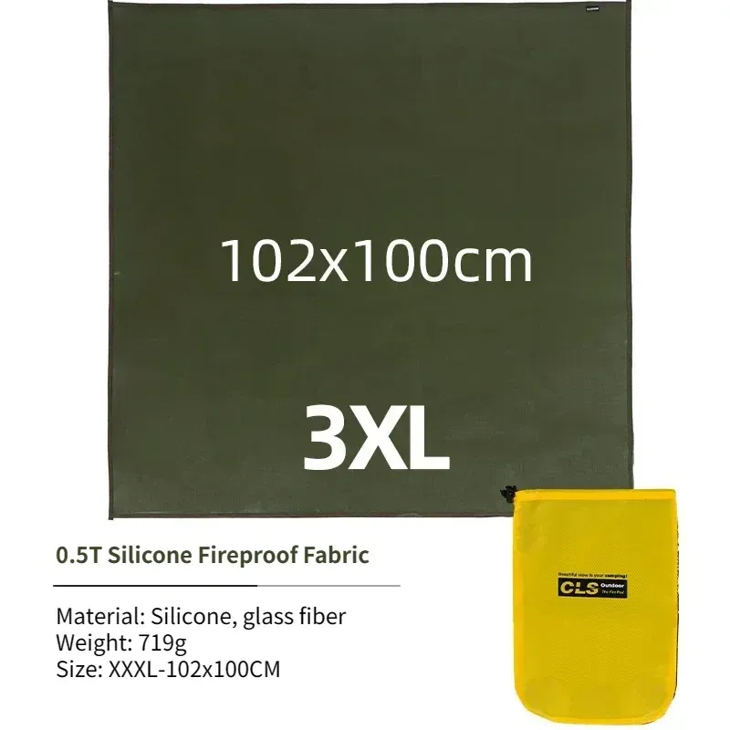 Tapis ignifuge en fibre de verre pour camping, pique-nique et barbecue 18