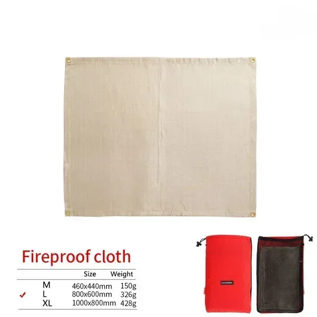 Tapis ignifuge en fibre de verre pour camping, pique-nique et barbecue 19