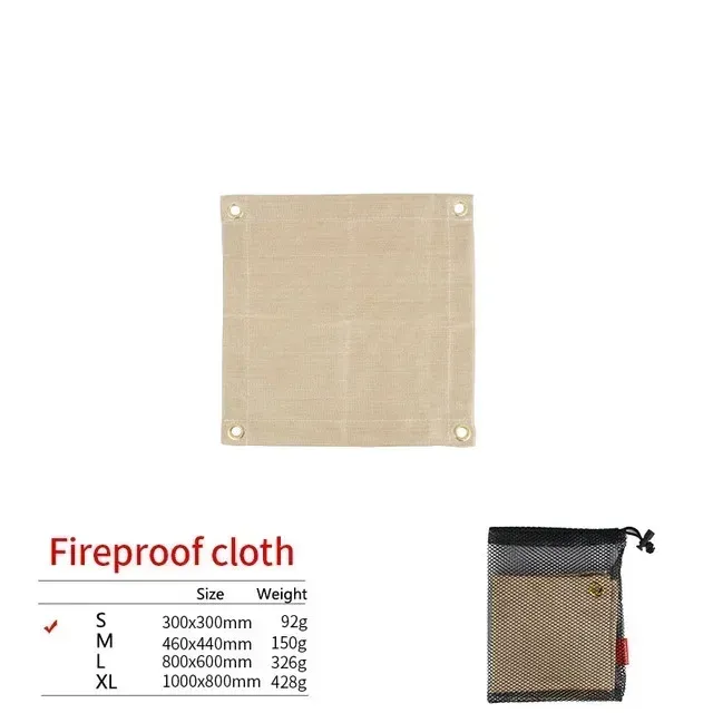 Tapis ignifuge en fibre de verre pour camping, pique-nique et barbecue 20