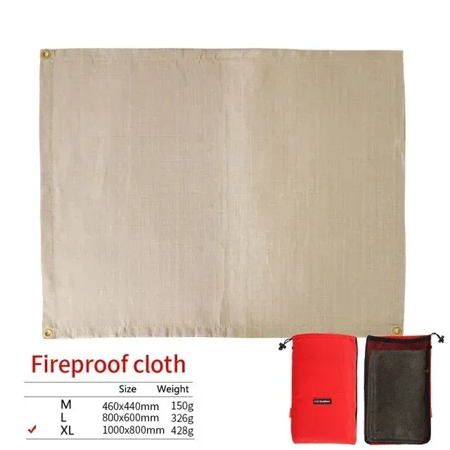 Tapis ignifuge en fibre de verre pour camping, pique-nique et barbecue 21