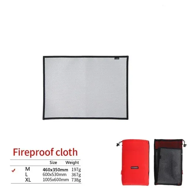 Tapis ignifuge en fibre de verre pour camping, pique-nique et barbecue 28